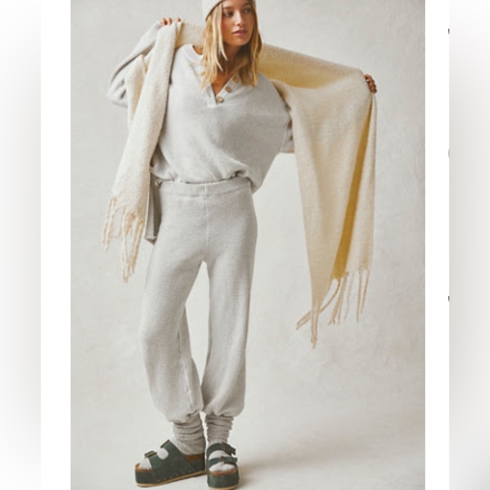 Medium Free People Hailee Sweater Set Ivory Heather